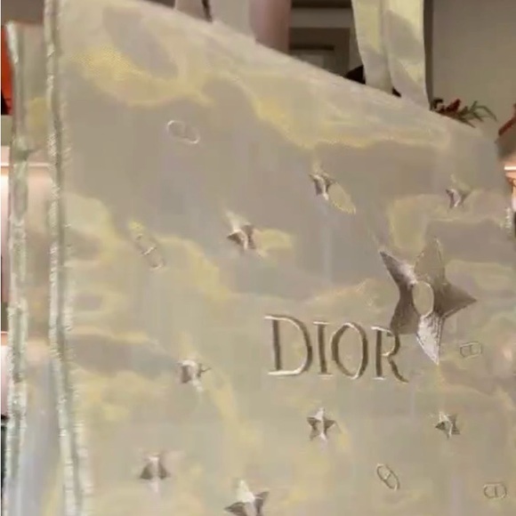 Dior Shimmering Gold Tote NEW RARE - Picture 5 of 5